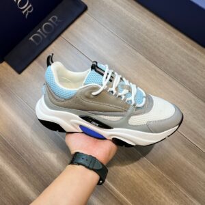 Dior Inspired Premium Sneakers Napa Leather Reflective Design Lightweight TPU Sole
