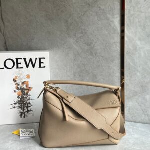 Sand Patchwork Puzzle Bag Lychee Texture Cowhide