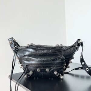 Black Le Cagole Men Shoulder Bag Versatile Chic Design