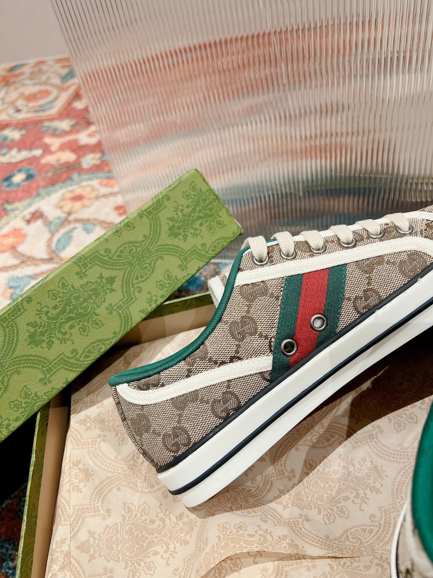 Gucci Inspired Tennis 1977 Canvas Sneakers Disney Edition Vintage Classic Unisex - Image 5