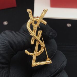 YSL Gold Brooch YXZ0041 Elegant New Style Luxury Accessory