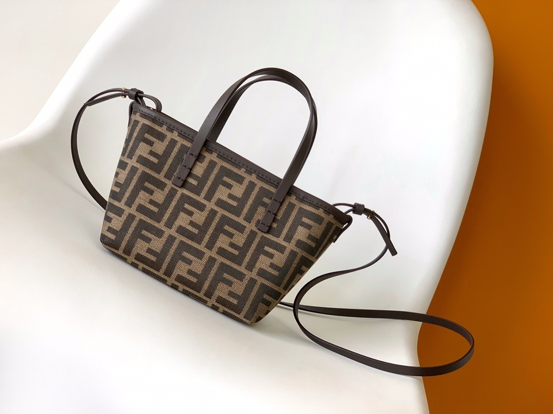 Mini Roll Basket Bag Monogram Canvas Compact Design