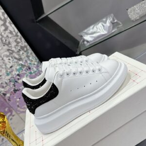 Alexander McQueen Tail Diamond Sneakers New Color Crystal Heel Platform Luxury Trainers