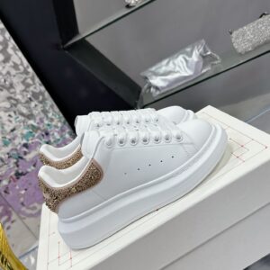 Alexander McQueen Tail Diamond Sneakers New Color Collection Crystal Heel Platform Trainers