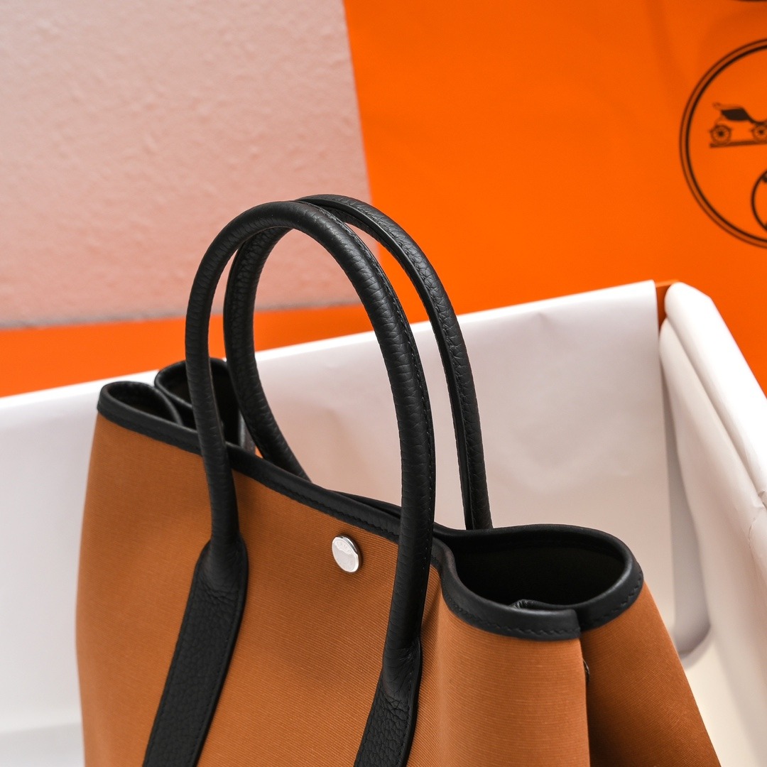 Garden Party 30 Canvas Tote Dune Yellow Black Lightweight Everyday Bag - Image 4