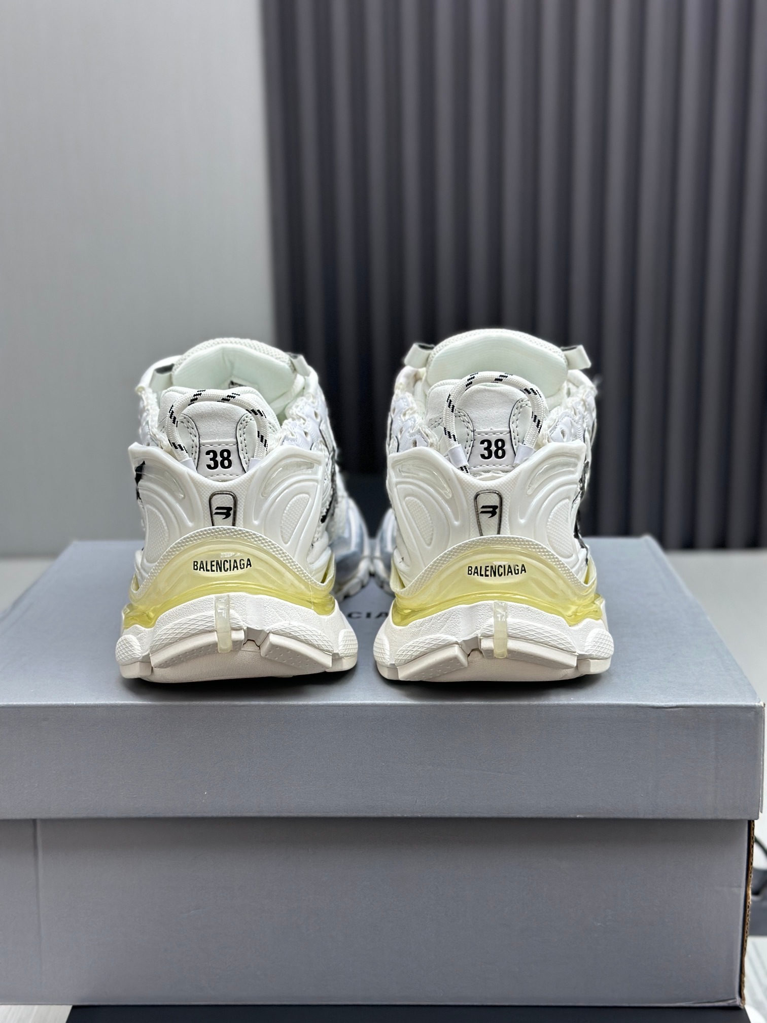 Balenciaga Runner 7th Generation Distressed Sneakers Vintage Retro Luxury Trainers - Image 4