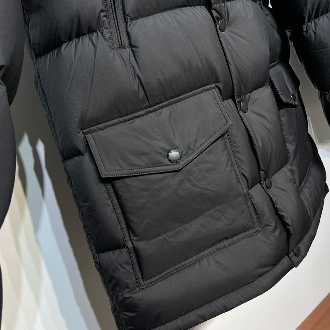 Burberry Boutique Style Mid Length Down Jacket Logo Pattern Edition - Image 2