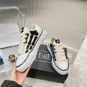 MMY x AMIRI Skeleton Sneakers Black & White Statement Edition