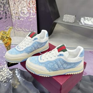 Gucci Couple Sneakers Latest Basketball Style Low and High Top Distressed Luxury Trainers