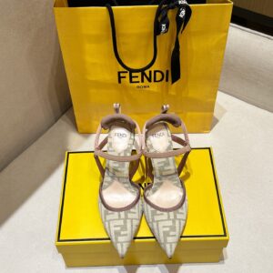 Fendi Colibri Lite Open Heel Shoes Exclusive Top Quality Premium Designer Style