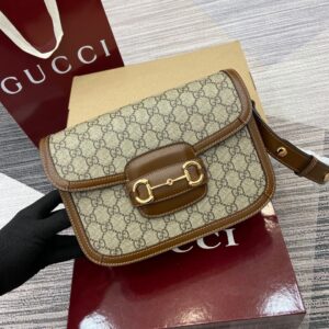 Gucci Aria Saddle Bag Premium Original Leather with Full Packaging