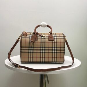Check Pattern Structured Handbag Premium Edition