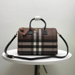Check Pattern Structured Handbag Premium Edition