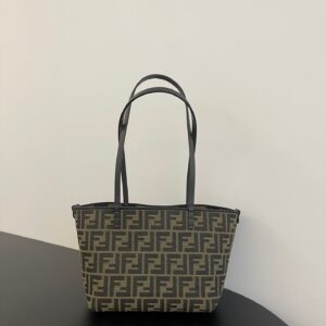 Monogram Roll Tote Bag Practical Spacious Design