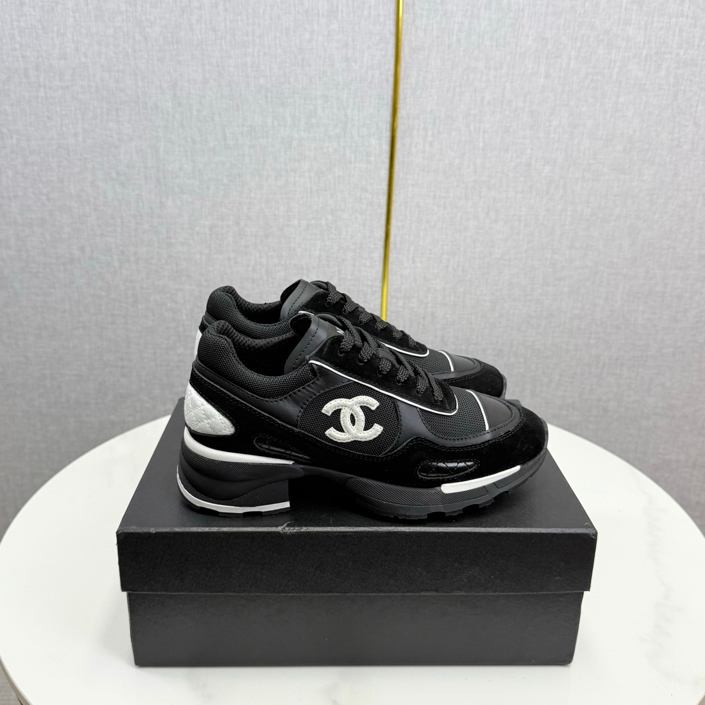 Chanel Panda Sneakers Premium Black and White Casual Luxury Trainers
