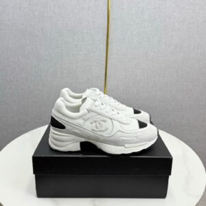 Chanel Panda Sneakers Premium Mixed Material Black and White Casual Sport Trainers