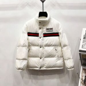 Gucci Embroidered Logo Webbing Down Jacket Premium Winter Edition