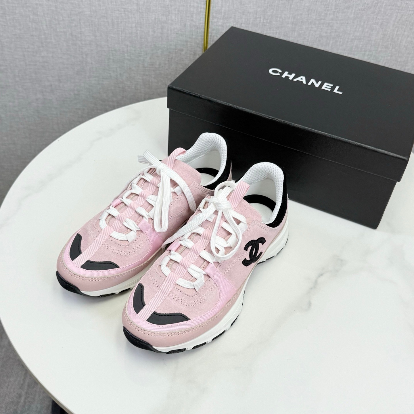Chanel Panda Sneakers Premium Black and White Boutique Casual Trainers - Image 5