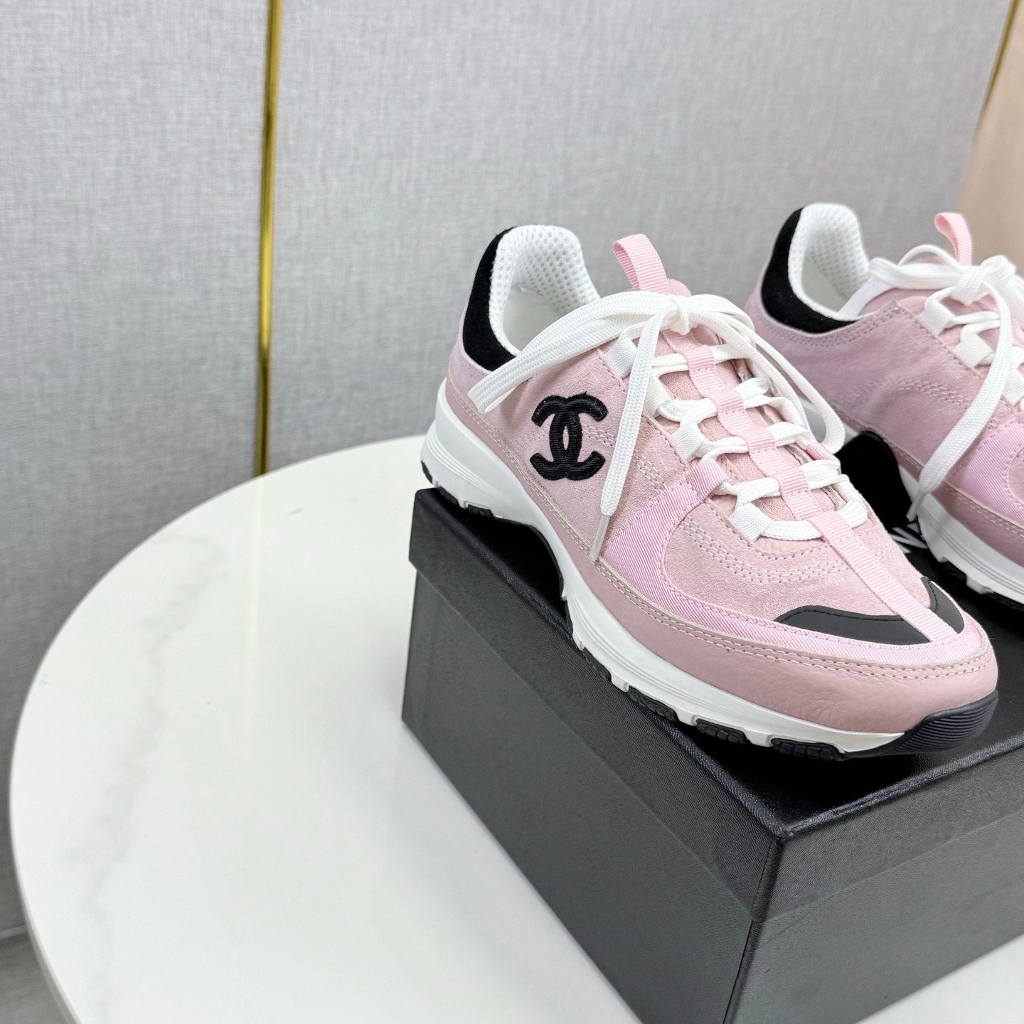 Chanel Panda Sneakers Premium Black and White Boutique Casual Trainers - Image 4