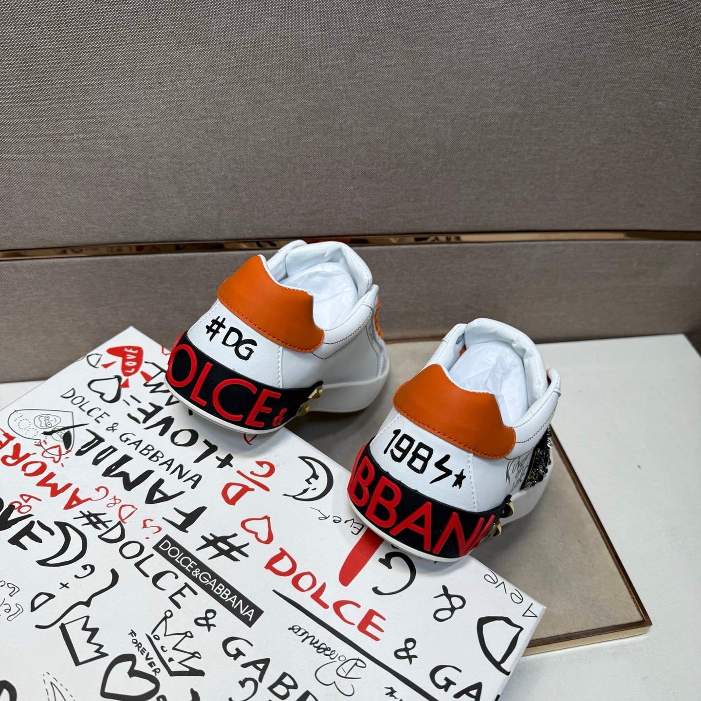 DG Couple Casual Sneakers Multi-Material Design Sizes 35-44 - Image 3