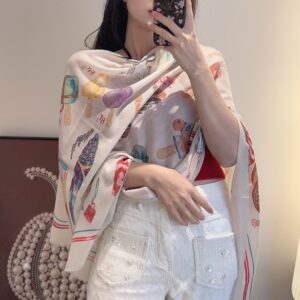 Silver Thread Cashmere Scarf Shimmer Elegant Soft Luxury Winter Essential