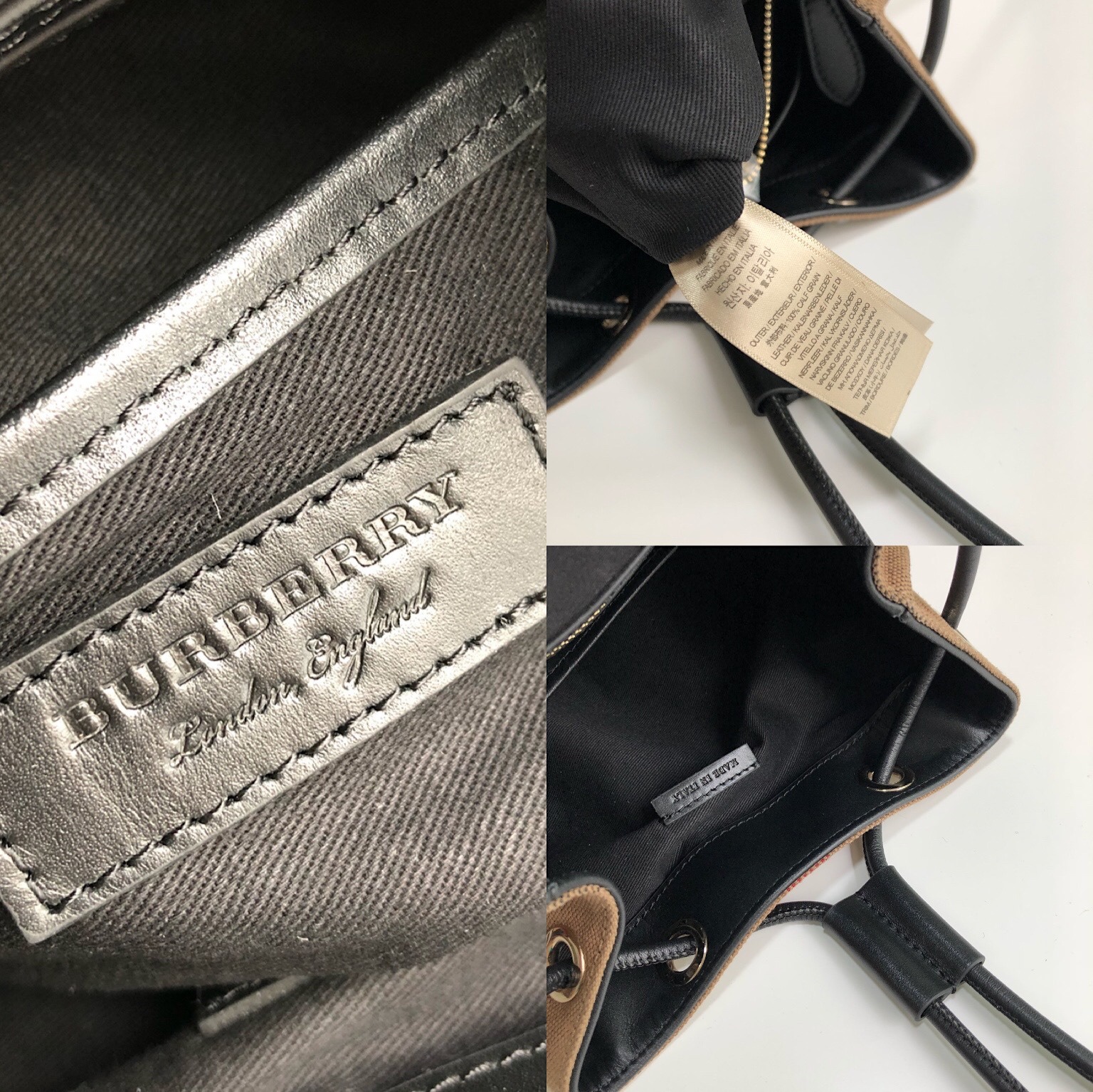 Canvas Check Backpack Rucksack Style Premium Edition - Image 5