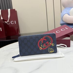 Gucci Double G Leather Small Accessories Set with Horsebit Print Full Packaging