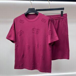 D&G Spring New Arrival Short Sleeve Set Pure Cotton Crew Neck