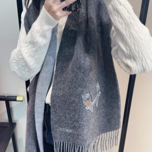 Premium Dual-Tone Elegant Scarf Soft Luxury Shawl 35x190cm Unisex Style