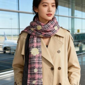 Sequin Cashmere Long Scarf Sparkling Luxury Shawl