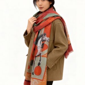 Hermès Shimmering Scarf Radiant Glow Elegant Shawl