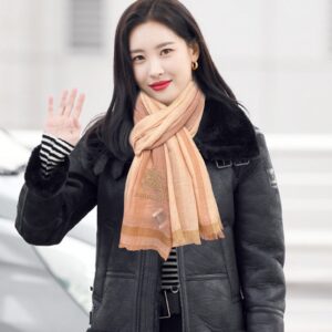 Classic Check Cashmere Scarf Luxury Soft Shawl Elegant Designer Style