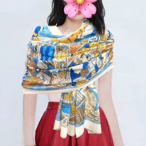 Luxury Cashmere Printed Shawl Premium Soft Long Scarf 100x200cm