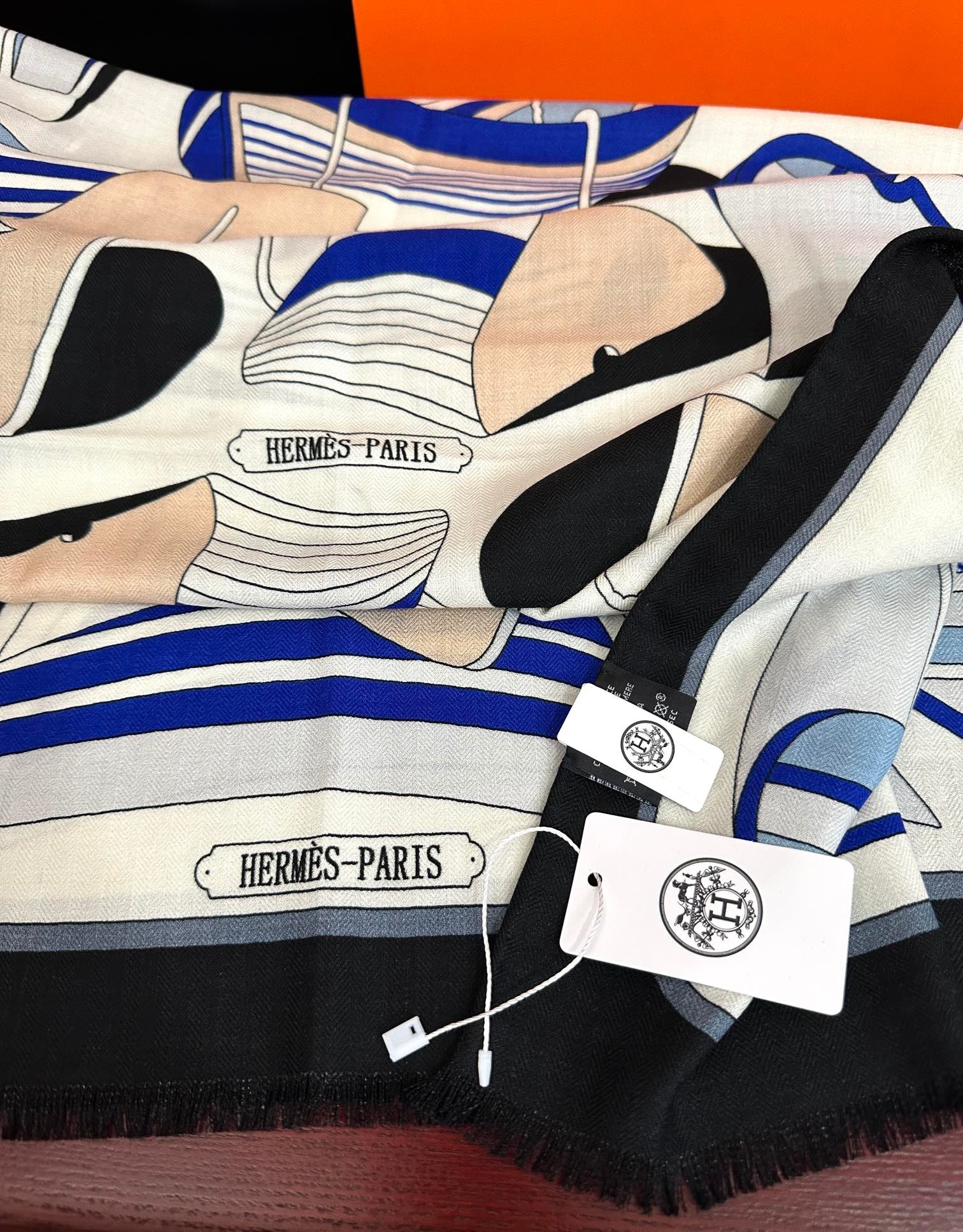 Hermès 2026 New Scarf Double-Sided Cashmere Luxury Shawl - Image 2