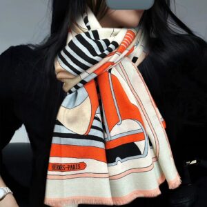 Hermès 2026 New Scarf Double-Sided Cashmere Luxury Shawl