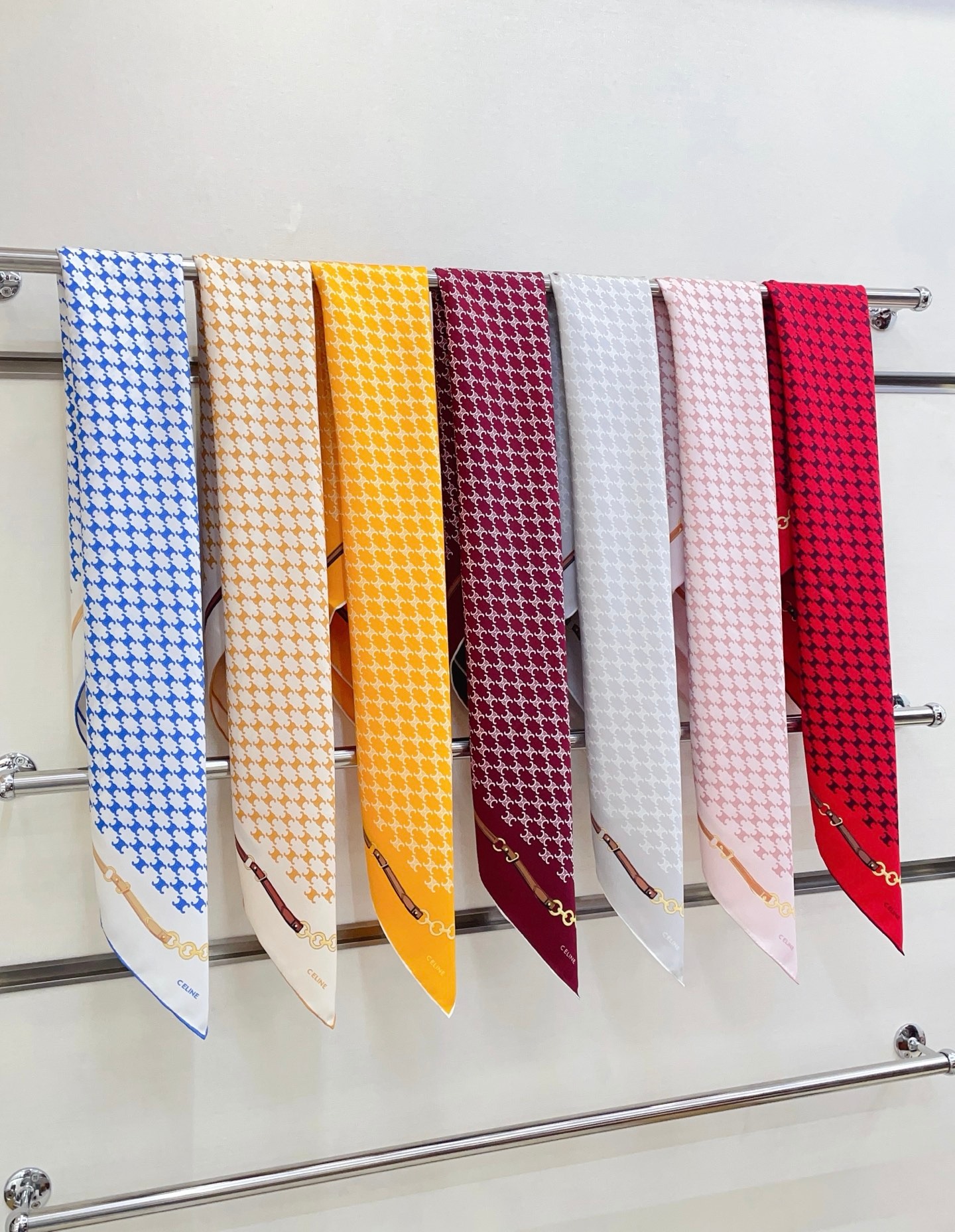 Premium Double-Sided Twill Silk Scarf Luxury Square Shawl 90x90cm - Image 3
