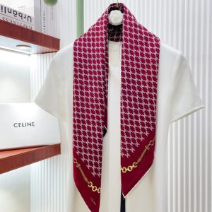 Luxury Double-Sided Twill Silk Scarf Premium Square Shawl 90x90cm