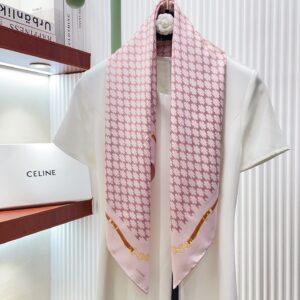 Luxury Double-Sided Twill Silk Scarf Elegant Square Shawl 90x90cm Premium Finish