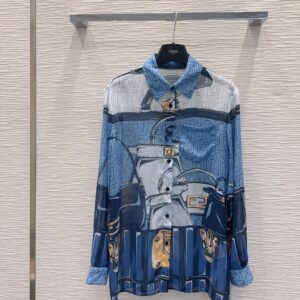 2026SS New Shirt and Skirt Set Printed Design Chic Sweet Style Youth Fashion Fit