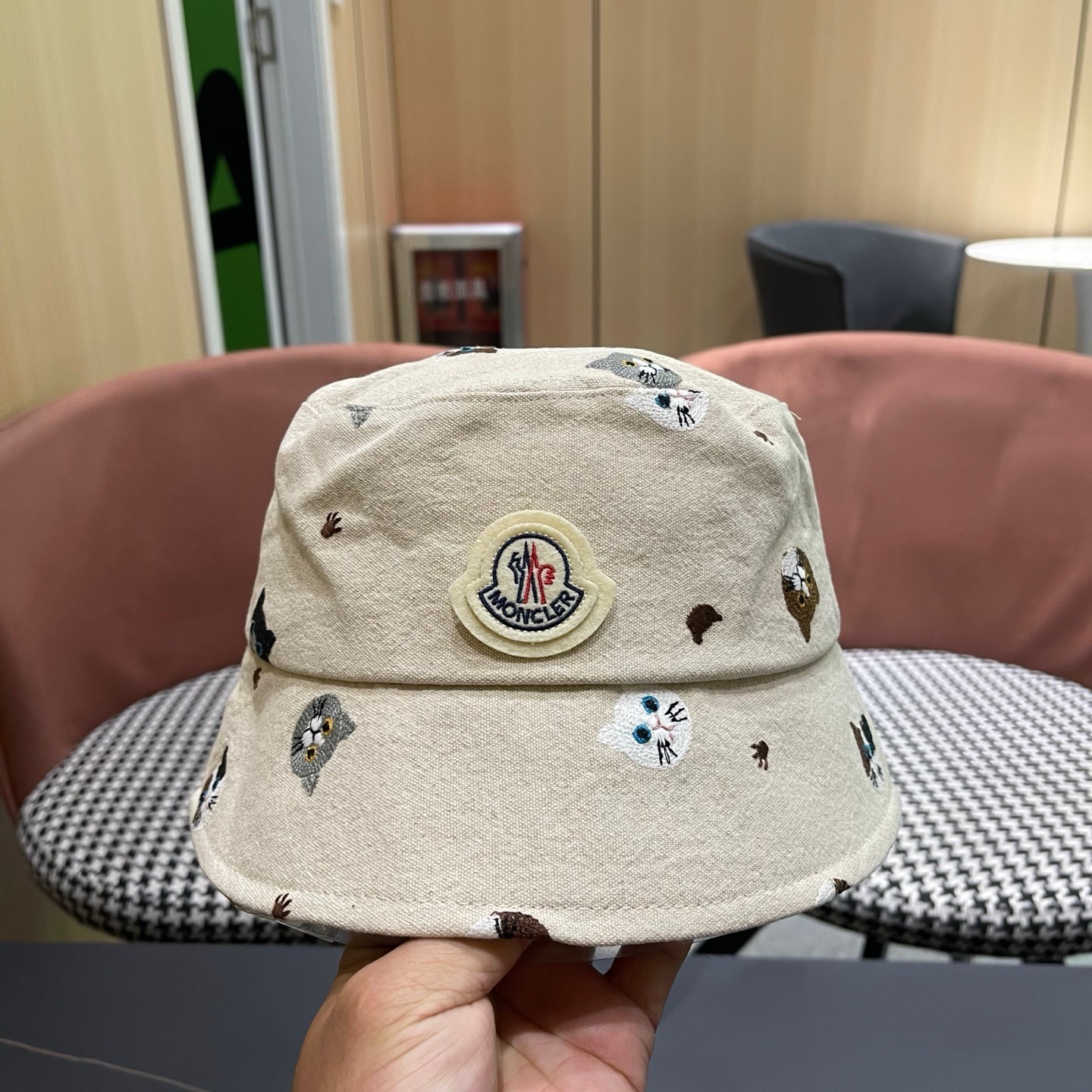 Cute Japanese-Style Embroidered Cat Fisherman Hat for Women – Summer Casual Versatile Sunshade Bucket Hat - Image 2