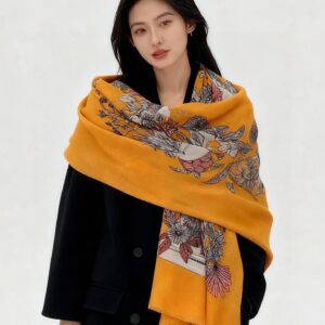 New Shimmering Cashmere Scarf Elegant Soft Luxury Wrap