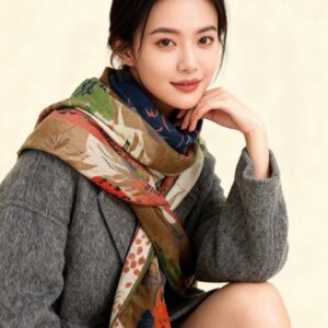 New Arrival 140cm Velvet Square Scarf Double Sided Same Color Elegant Luxury Wrap