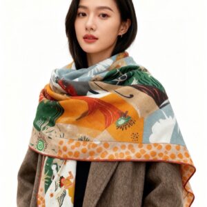 New Arrival 140cm Velvet Square Scarf Double Sided Same Color Luxury Wrap