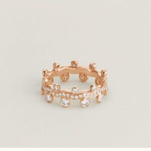 Hermès-Inspired Elegant Ring Refined Luxury Statement Band (Sizes 6–8)