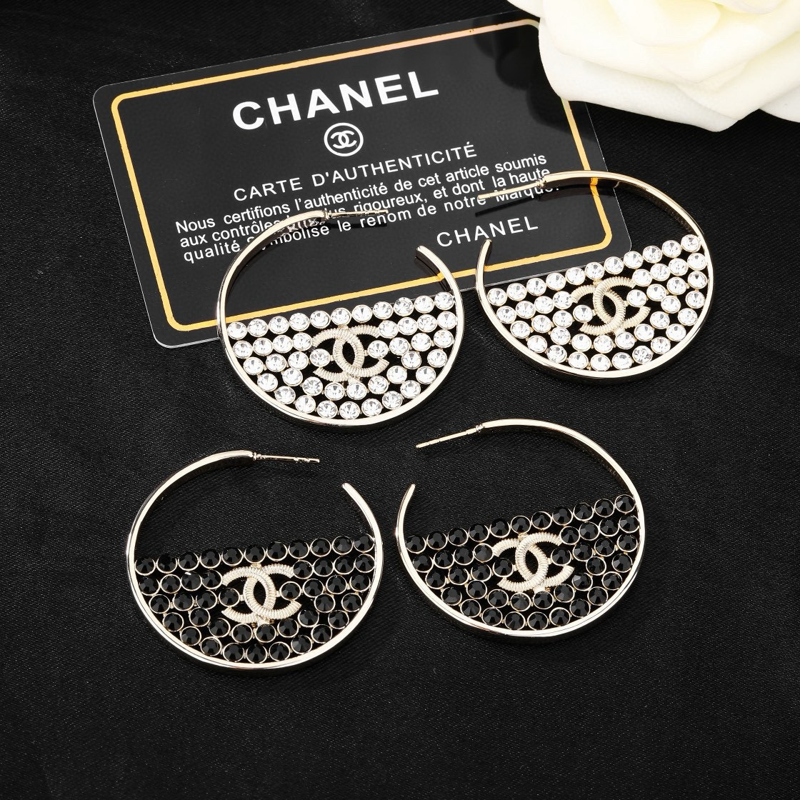 Chanel Inspired Goose Series CC Earrings Premium One to One Luxury Design - Image 4