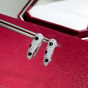 A4554 Leopard Print Stud Earrings – S925 Silver, Gold Plated Fashion Design