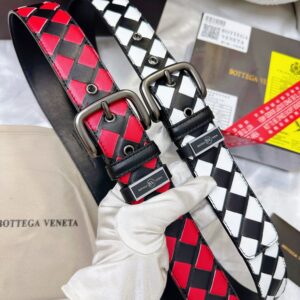 Handwoven Cowhide Leather Belt – Premium Designer Style with Steel Buckle