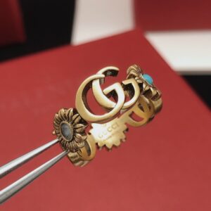 Gucci-Inspired Classic Commemorative Ring Latest Design Brass Luxury Band (Sizes 6–8)