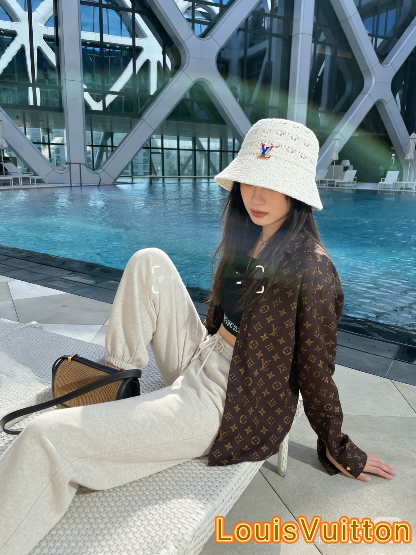 Premium Solid Color Hollow-Out Fisherman Hat for Women – 2026 Spring/Summer Travel Sun Protection Face-Shaping Bucket Hat