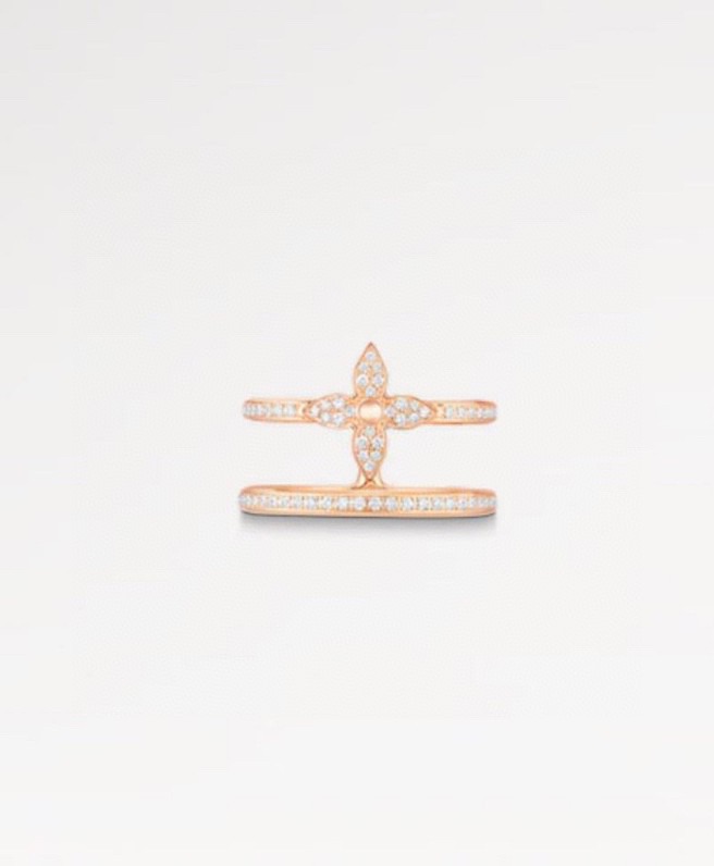 Louis Vuitton-Inspired Retro Avant-Garde Ring Boutique-Style Luxury Band (Sizes 6–8) - Image 3